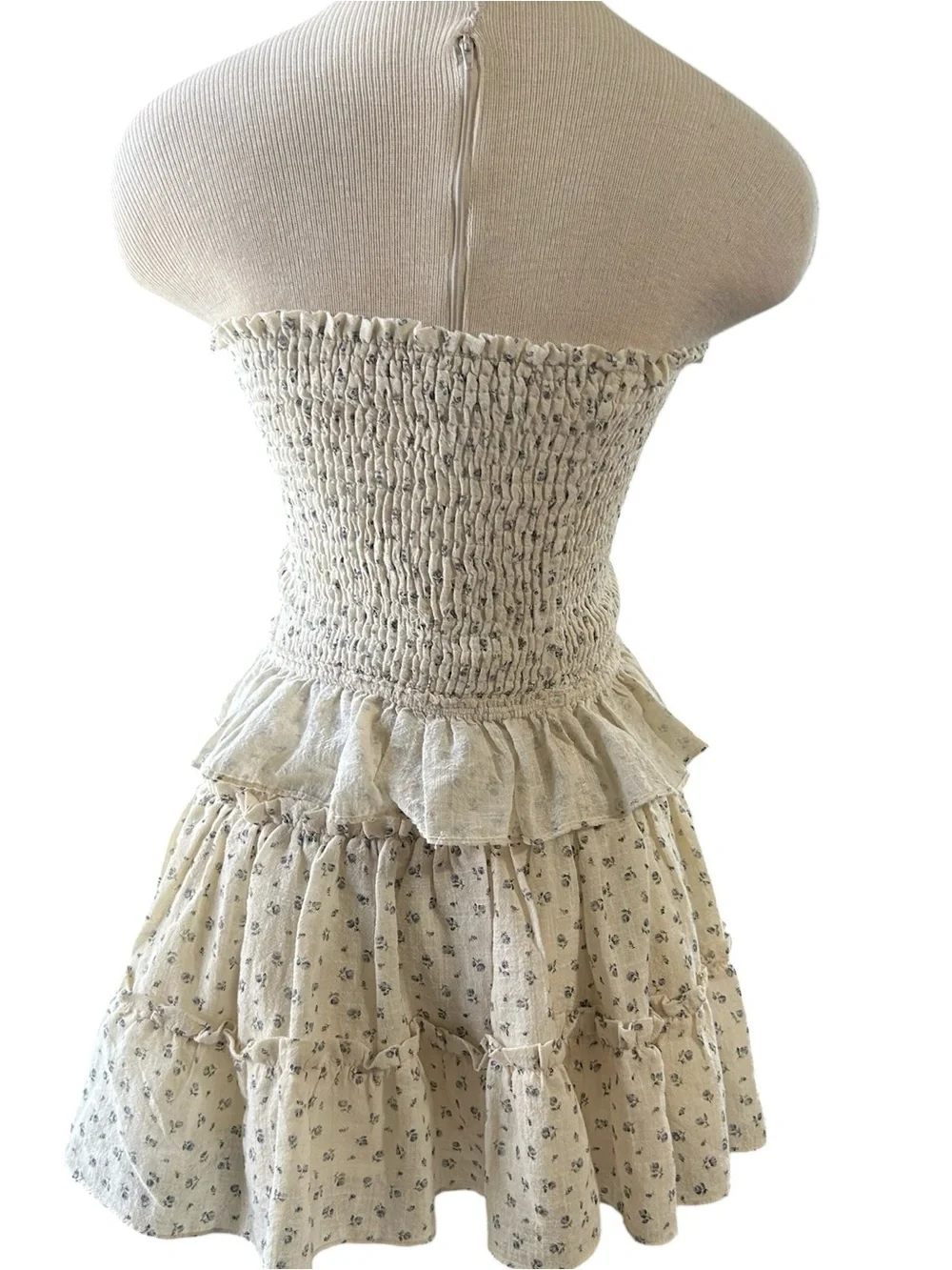 OLIVACEOUS Floral Smocked Two Piece Set Cottagecore Coquette Size Small